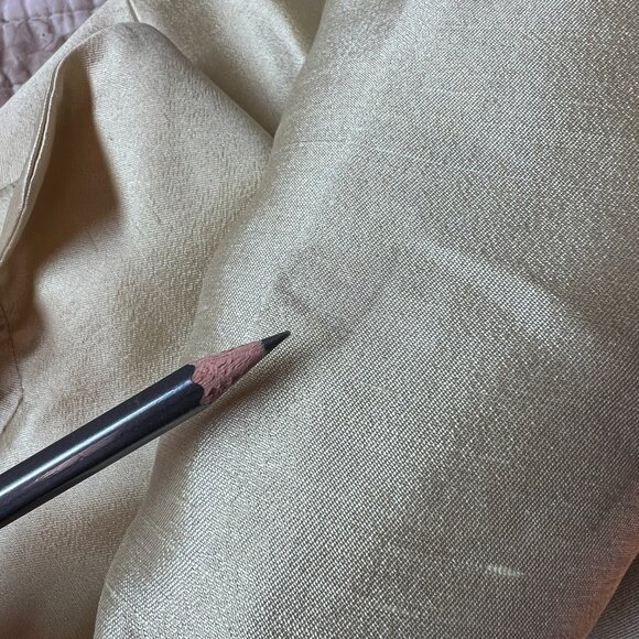 Vintage 60s 3-Piece Slubbed Silk Suit Embellished w/ Rhinestones, Pearls, Sz 14 - Picture 16 of 16